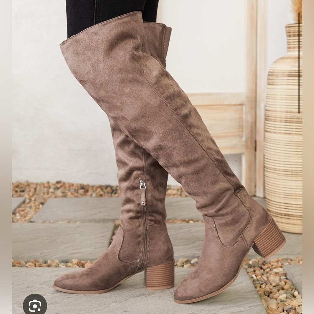 Stylish Brown Over-the-Knee Boots
